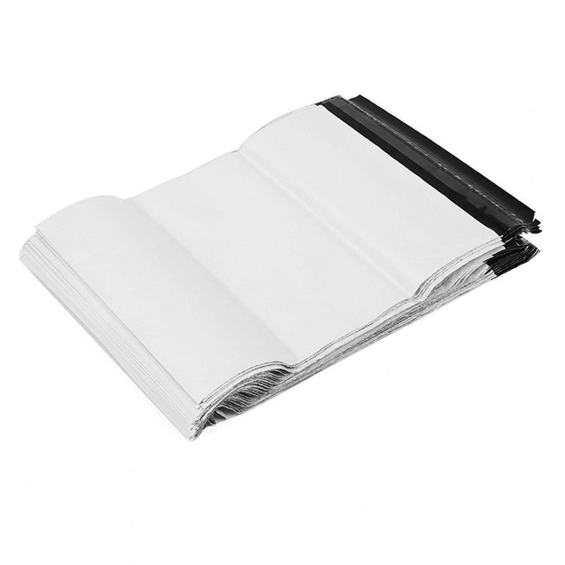 BornFeel Small Poly Mailers Envelopes 6 x 10 100pcs Self-Sealing Shipping Bags Mailing Bags Waterproof and Tear-Proof Shipping Bags White with 2.5 Mil for Accessory Photo Jewelry Makeup Small Businessâ€‹ - Image 1